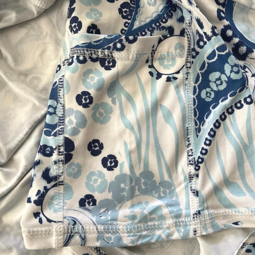 Gottex Paisley Tennis Skort Womens Size L Pocket Pickleball Walking Stretch Golf - Picture 9 of 12